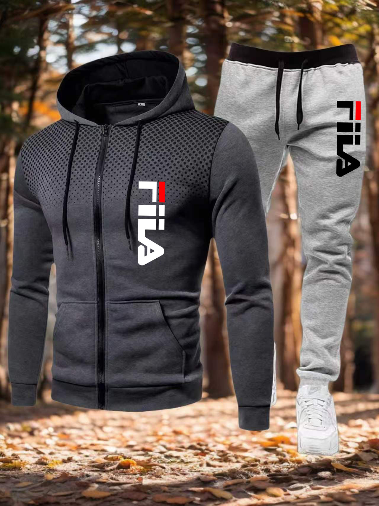 Winter Clothing Pk - Męska kurtka z zamkiem błyskawicznym, dwuczęściowy