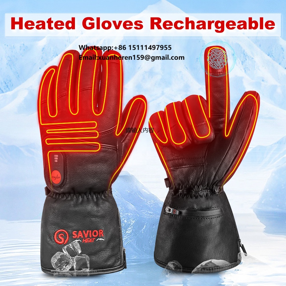 Podgrzewane skórzane rękawice  – Heated Gloves Electric recenzja i cena