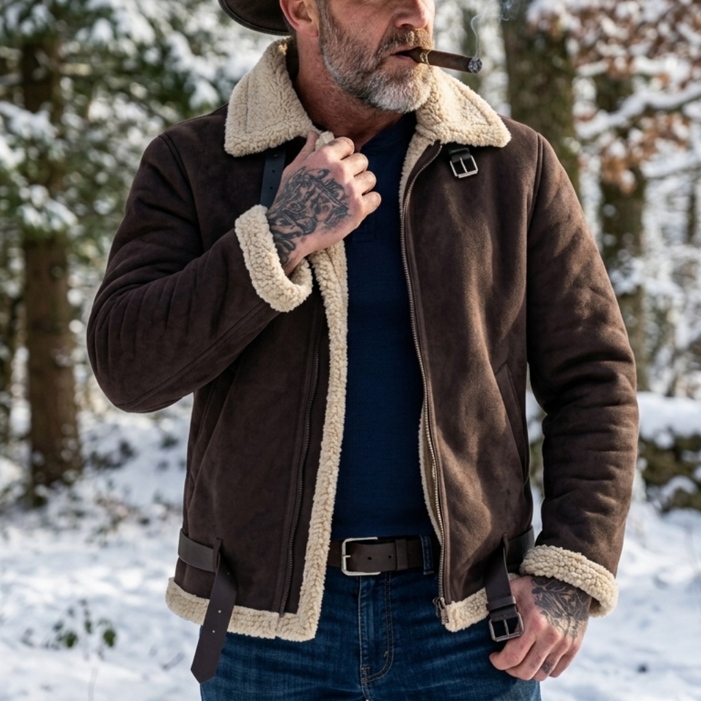 Męska zimowa kurtka z imitacji – Winter Clothing Hiking recenzja i cena